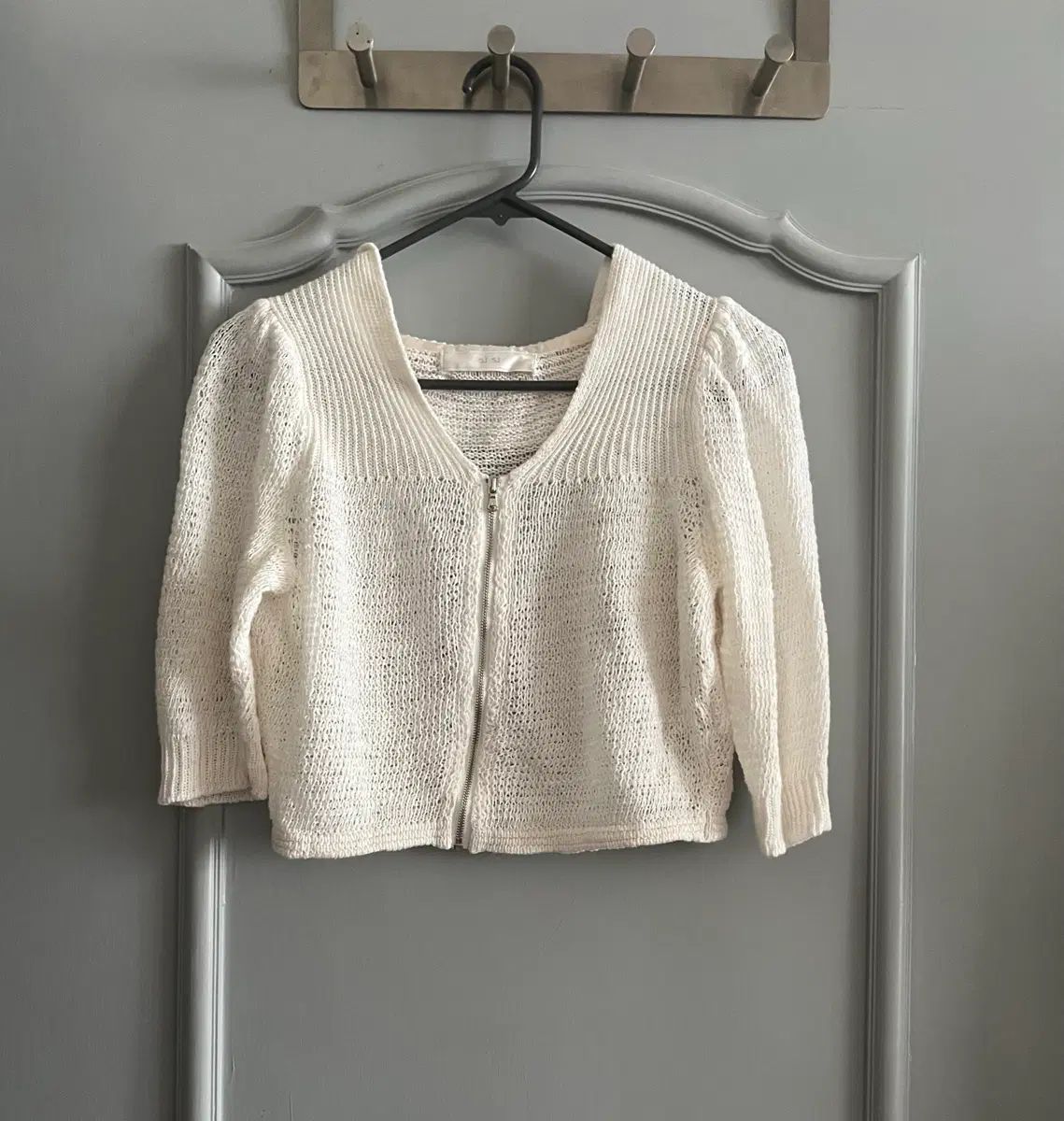 SJSJ リネン99 ニット クロップド ジップアップ 90サイズ 9,185円