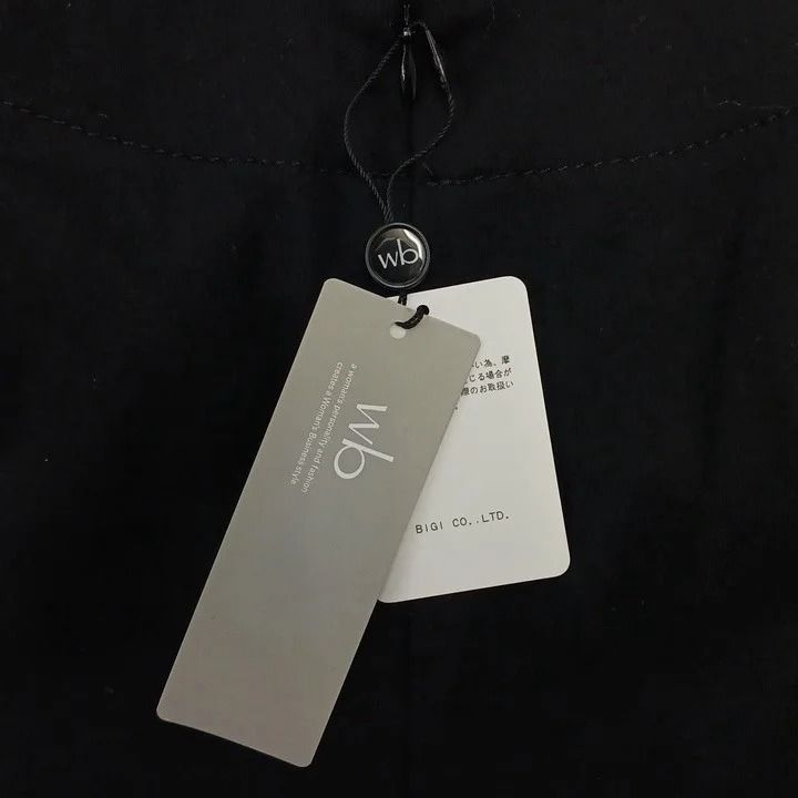 ダブルビー wb ニット セーター Vネック 長袖 ウール 38 黒 ブラック タグ付き /NP ■GY70