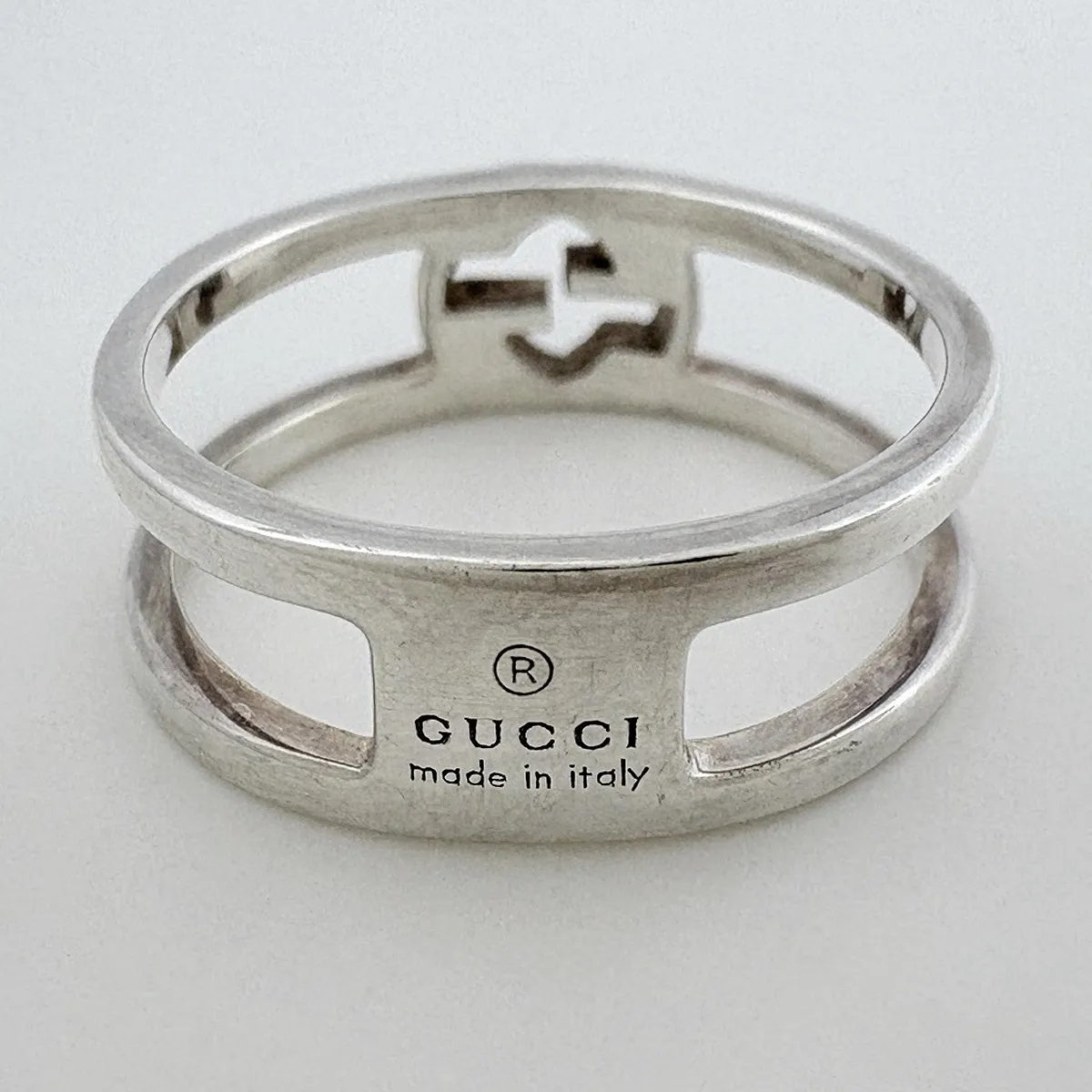 グッチ GUCCI リング インターロッキングG 指輪 7.5号 シルバー925