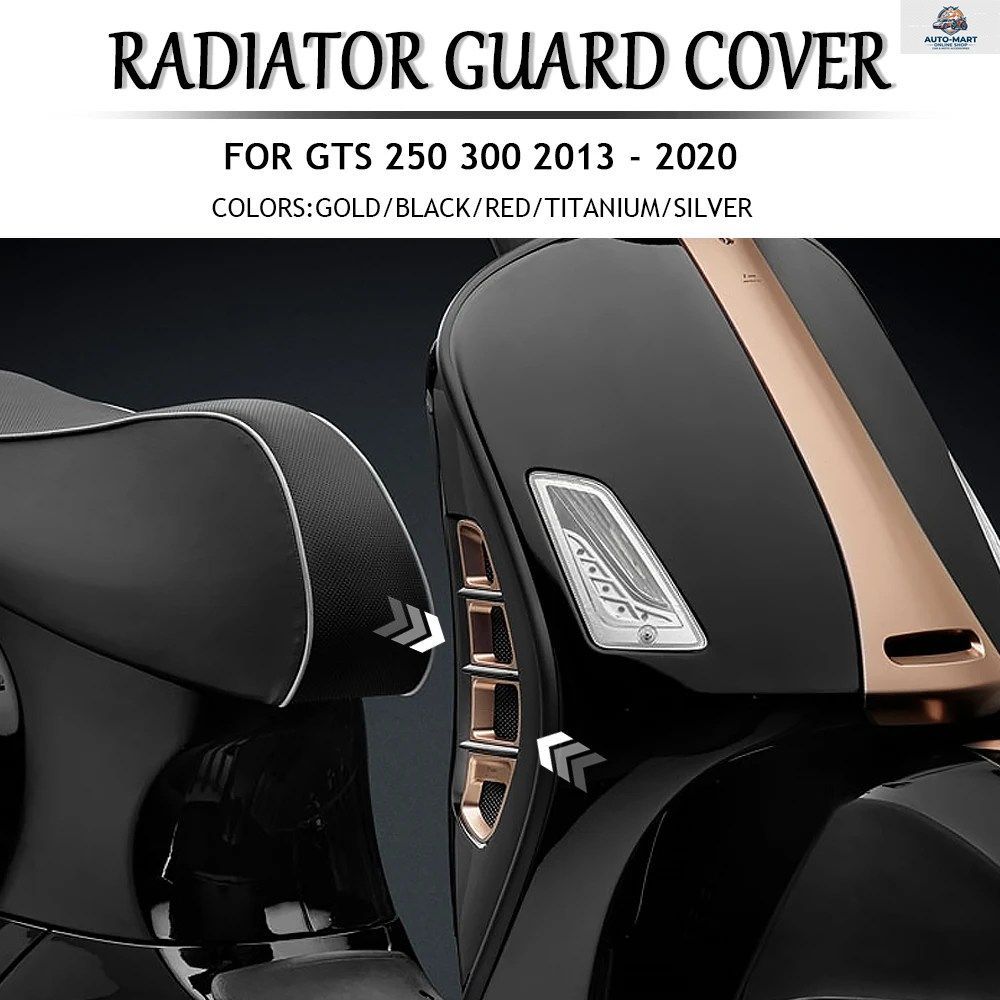 ベスパ GTS250 GTS300 2013 - 20 用オートバイラジエーターガードプロテクターグリルカバー