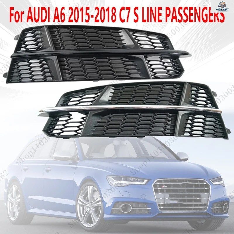 アウディ A6 2015-2018 C7 Sライン乗用車用フォグランプフレーム 4GD807647B 4GD807648B 外装装飾フレーム 6,846円