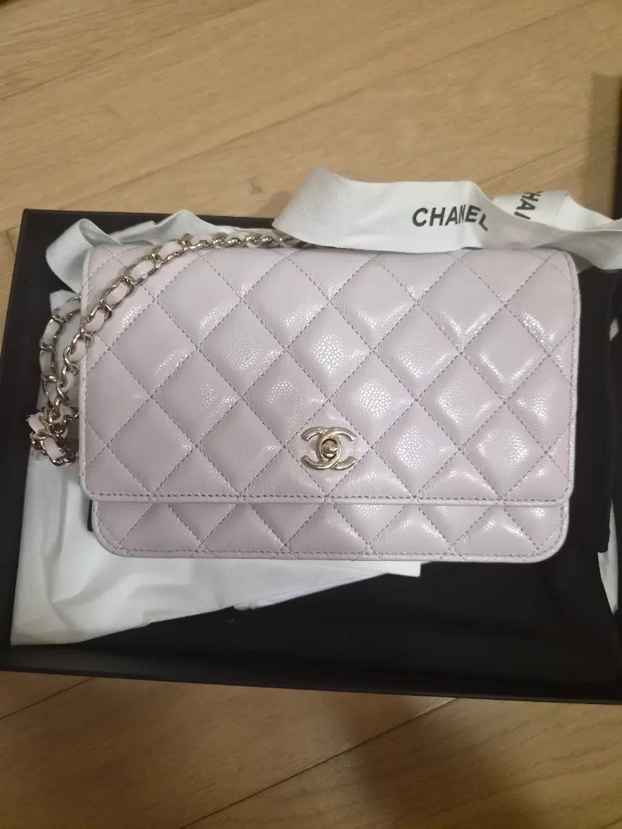 CHANEL チェーンバッグ ピンク ライトパープル (正規品)新品