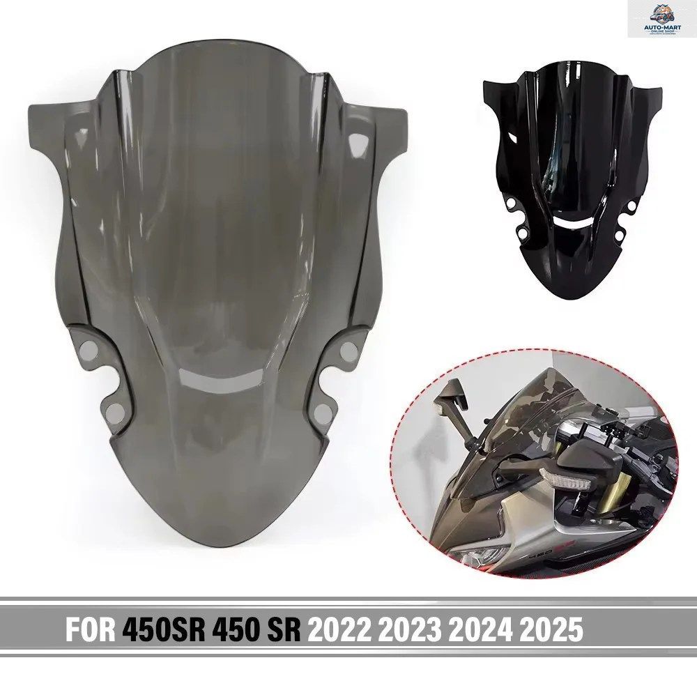 450SR 2022 - 2025用 オートバイフロントウインドシールド ウインドスクリーンカバー ウインドシールドディフレクター レーシングウインド