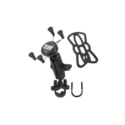 RAM MOUNTS ラムマウント マウントセット Xグリップ&U字クランプ スマートフォン用 テザー付き ブラック RAM-B-149Z-UN7U送料無料 fbd521f1