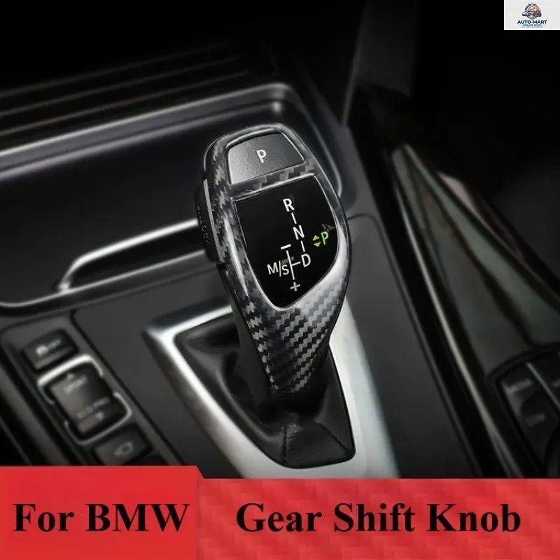 BMW F20 F30 1/3シリーズ用カーボン製シフトノブカバーインテリアトリムシフターヘッド交換用カスタムアクセサリー