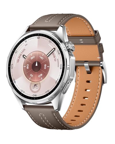 HUAWEI WATCH GT 6 46mm スマートウォッチ 1.47インチ大画面 最長21日間バッテリー ゴルフ/サイクリング/登山 スポーツモード100種類以上 GPS搭載 情緒/健康モニタリング iOS & Android対応 グレー Ju