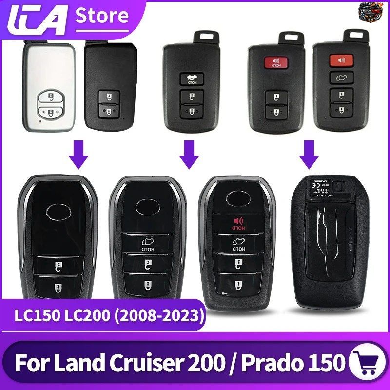2008-2021年式トヨタ ランドクルーザー200用キーシェル改造プラド150リモートキーシェルアップグレード2/3/4ボタンアクセサリーキーケース 10,919円