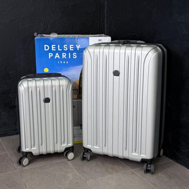 デルセー アクセラレート ハードサイド ラゲージセット 2点セット 【中古】DELSEY スーツケース グレー系 ART.1819427 旅行バッグ / 518085