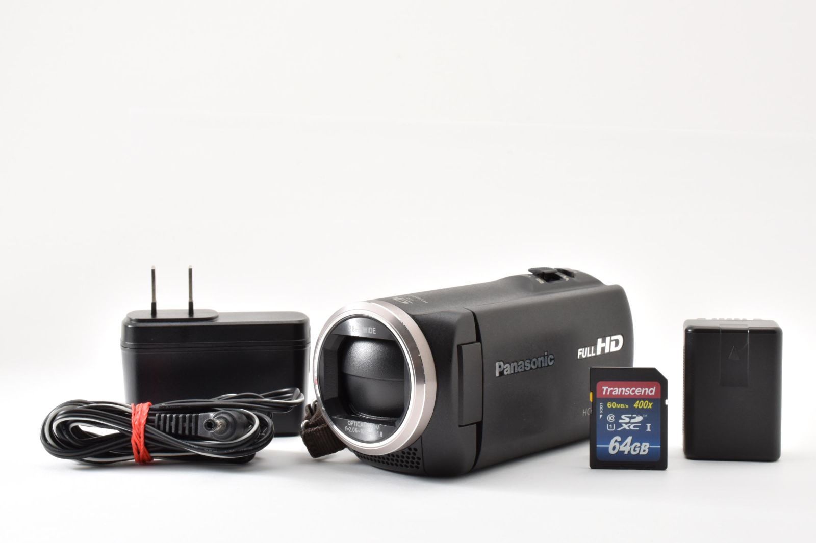 【美品・完動品】Panasonic HC-V360MS ブラック iA90倍ズーム 5軸手ブレ補正 傾き補正！内蔵16GB 軽量フルHDビデオカメラ 運動会 遠景に 16,045円