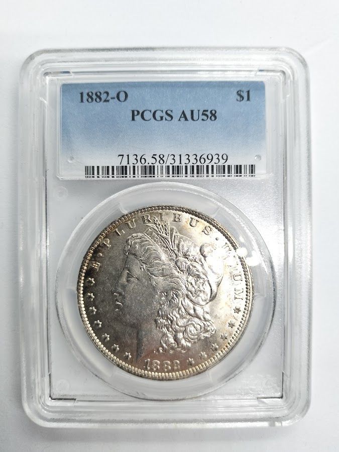 Katanonoko￼PCGS鑑定 20C MS61 AU58 2枚セット PCGS AU58 1882-O $1 モルガンダラー - メルカリ