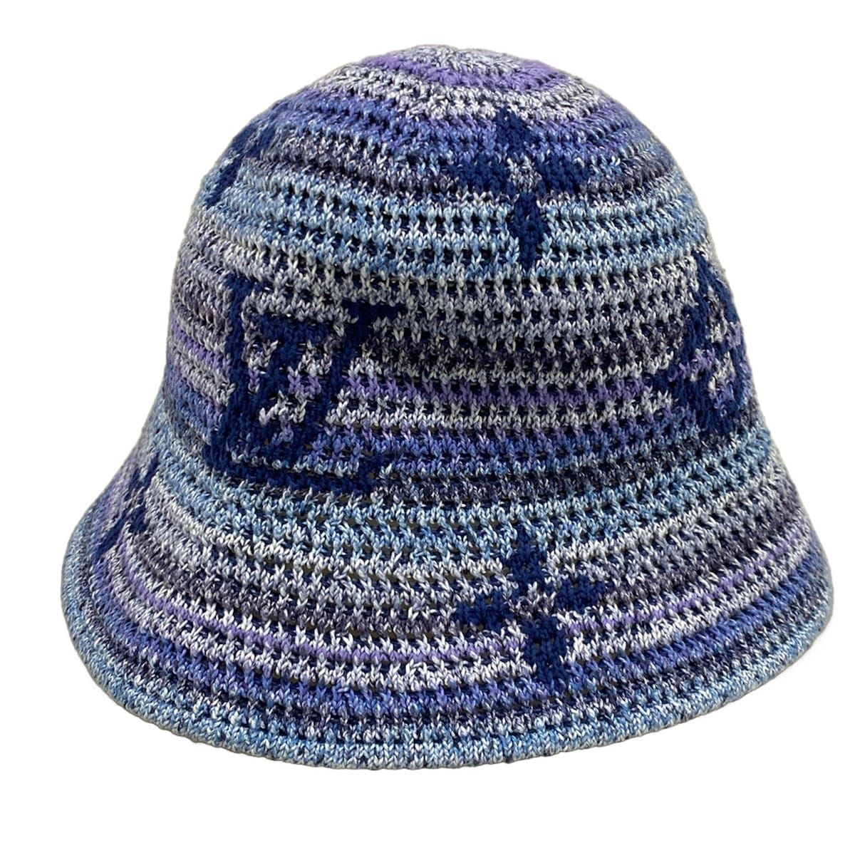LOUIS VUITTON(ルイヴィトン) ハット美品 バケットハット・ストライプ クロシェ M5504L ブルー コットン