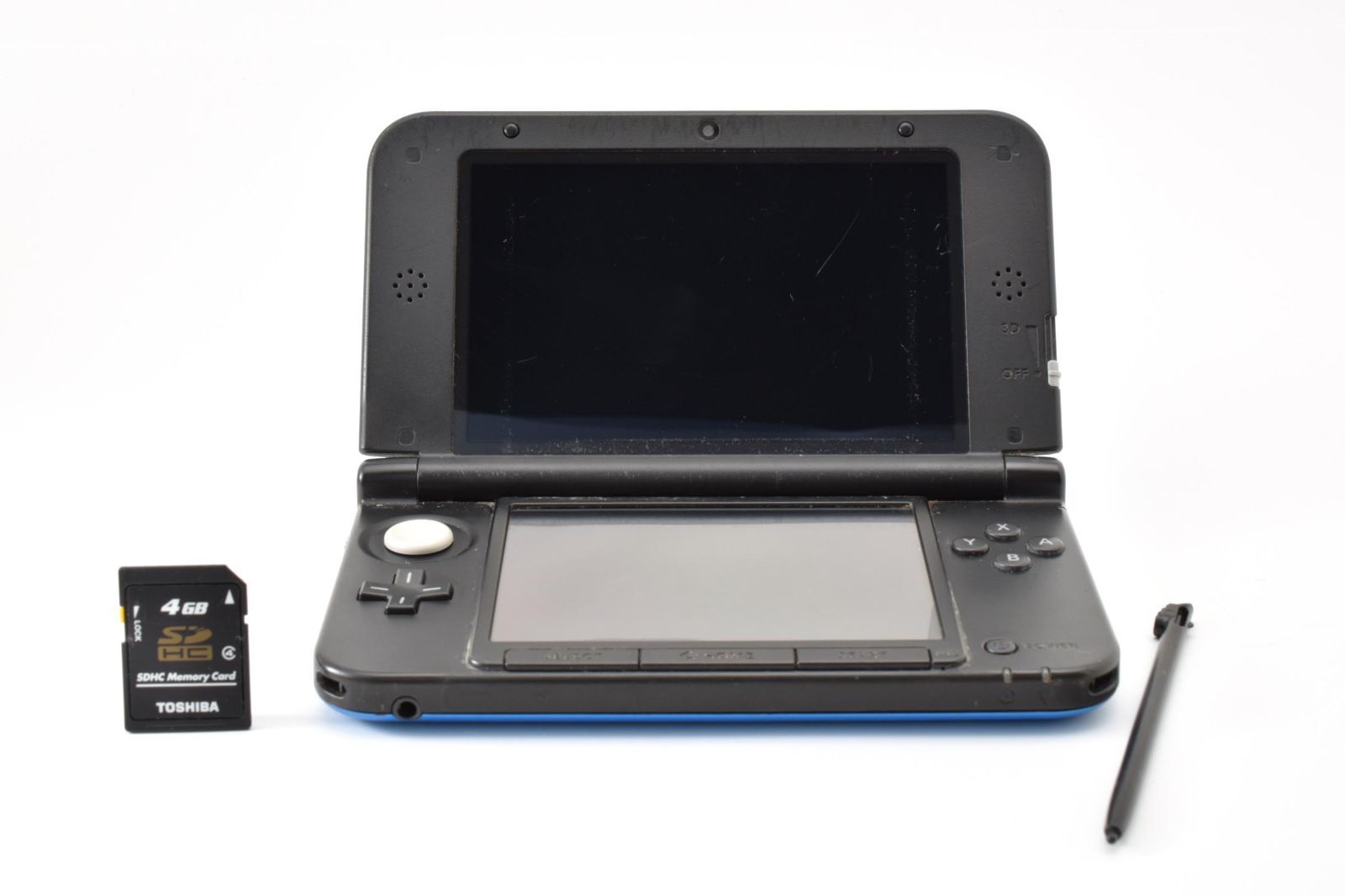 【動作品】NIntendo ニンテンドー3DS LL ブルー×ブラック すぐ遊べる 初期化済み 任天堂 大画面