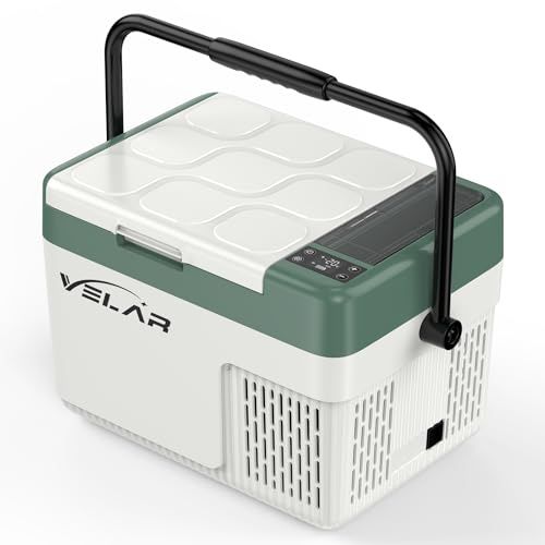 ☆新品☆VELAR ポータブル冷蔵庫 12L 車載冷蔵庫 急速冷蔵冷凍 -20℃?20℃ 小型冷蔵庫 省スペース ハンドル付き バッテリー別売り 12V/24V車載用 アウトドア キャンプ 車中泊 G12TD-B0 (12L-バッテリー無し) 800fefa8