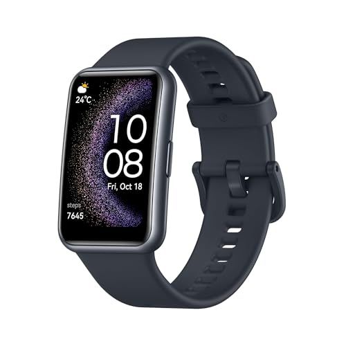 HUAWEI WATCH FIT Special Edition スマートウォッチ 着信通知・LINEアプリ通知 Android/iOS対応 大画面ディスプレイ GPS内蔵 急速充電 スターリーブラック Ju