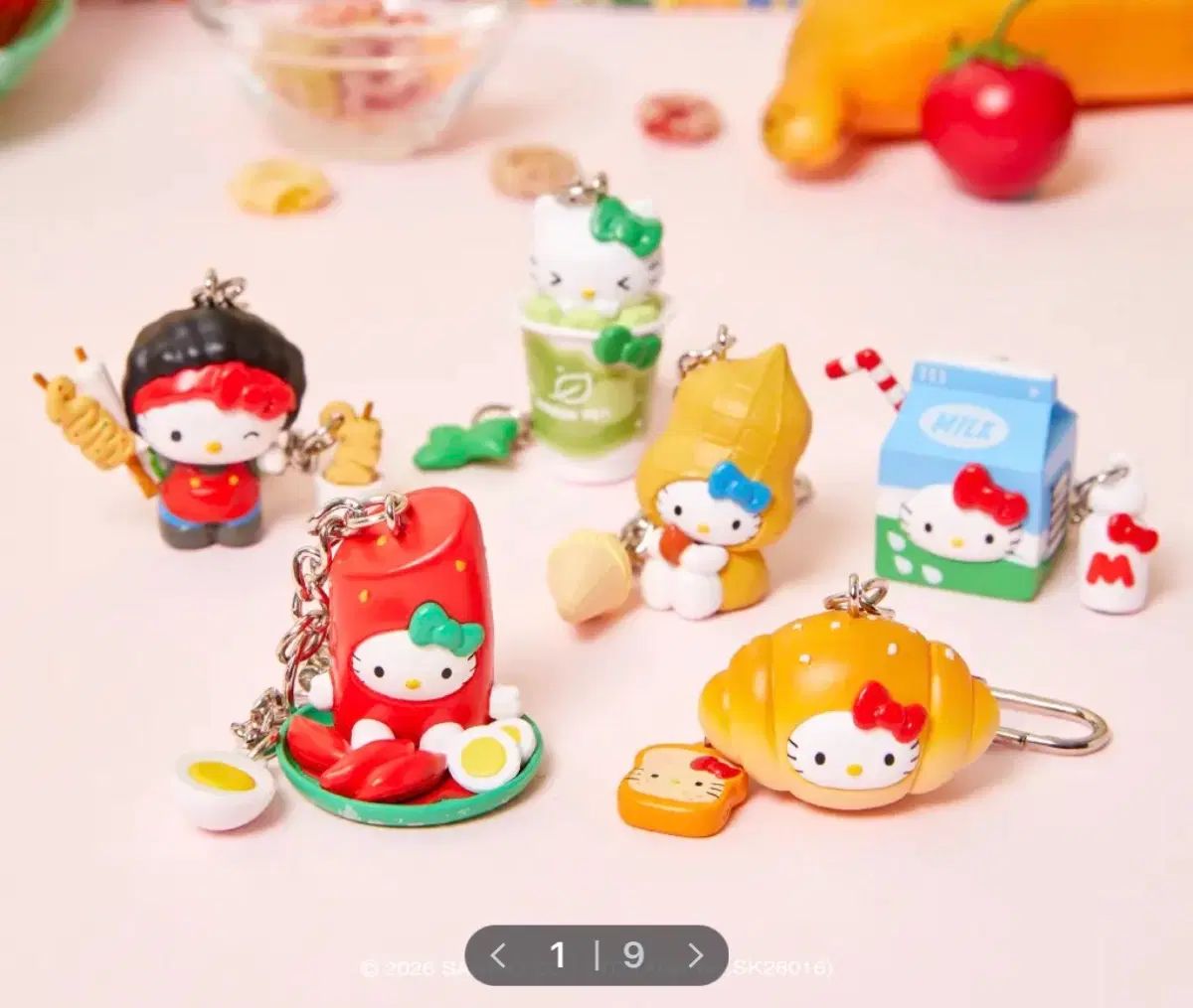 テンバイテン OLIVE YOUNG キーホルダー 食事&おやつ セット まとめ 出品