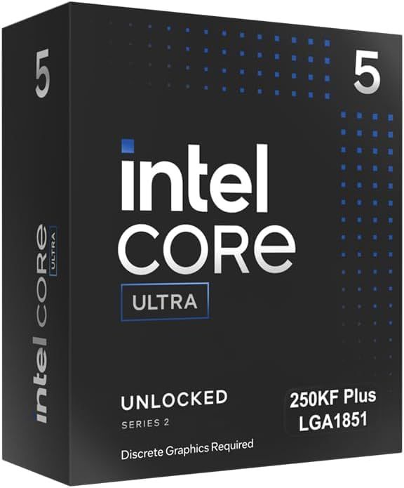インテル® Core™ Ultra 5 プロセッサー 250KF Plus 18コア (6 Pコア + 12 Eコア) 最大 5.3 GHz