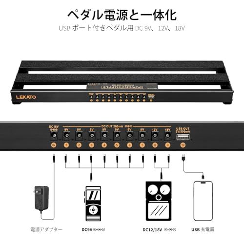 ギターエフェクター エフェクターボード アルミ合金 ギターペダルボード 電源内蔵ペダルボード 19x5.1x1.8インチ 1.8ポンド (19x5.1x1.8インチ)★m ギターエフェクター エフェクターボード アルミ合金 ギターペダルボード 電源内蔵ペダルボード 19x5.1x1.8インチ 1.8ポンド (19x5.1x1.8インチ)★m