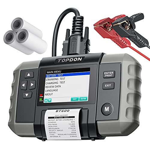 ★新品★TOPDON BT600 バッテリーテスター、プリンター付きバッテリーチェッカー b32a182a 20,720円
