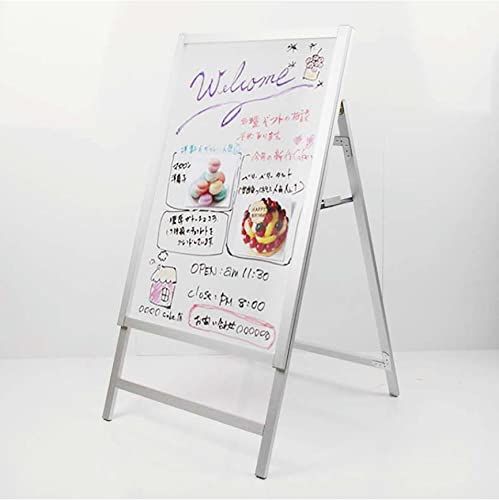 ホワイトボード A型看板 販促スタンド 日本製 おしゃれ シンプルデザイン (Lサイズ片面, シルバー)送料無料 0861c263 8,811円