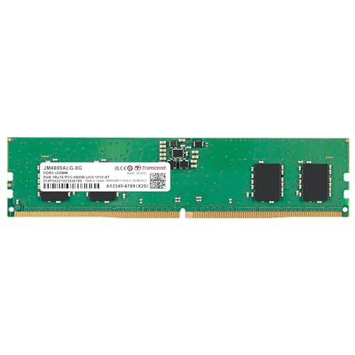 トランセンドジャパン テスクトップPC用メモリ PC5-38400(DDR5 4800) 8GB 1.1V 288pin U-DIMM 1Rx16 (1Gx16)x4 CL40 無期限保証 JM4800ALG-8G 0a8f42e3