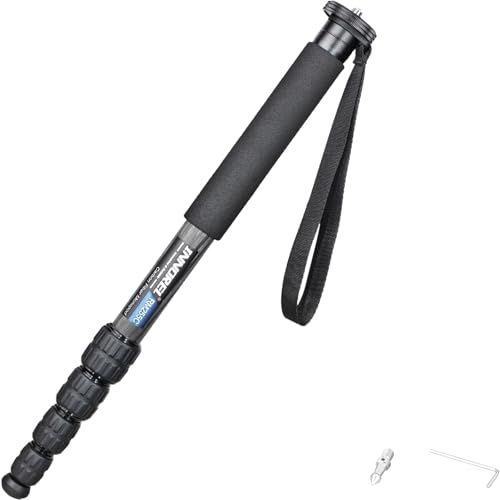 INNOREL 一脚 カメラ用 カーボン製 15.4lb/7kg耐荷重 5セクション伸縮可能 コンパクト 便利 軽量 旅行用（RM255C）★m 1259d496 7,365円