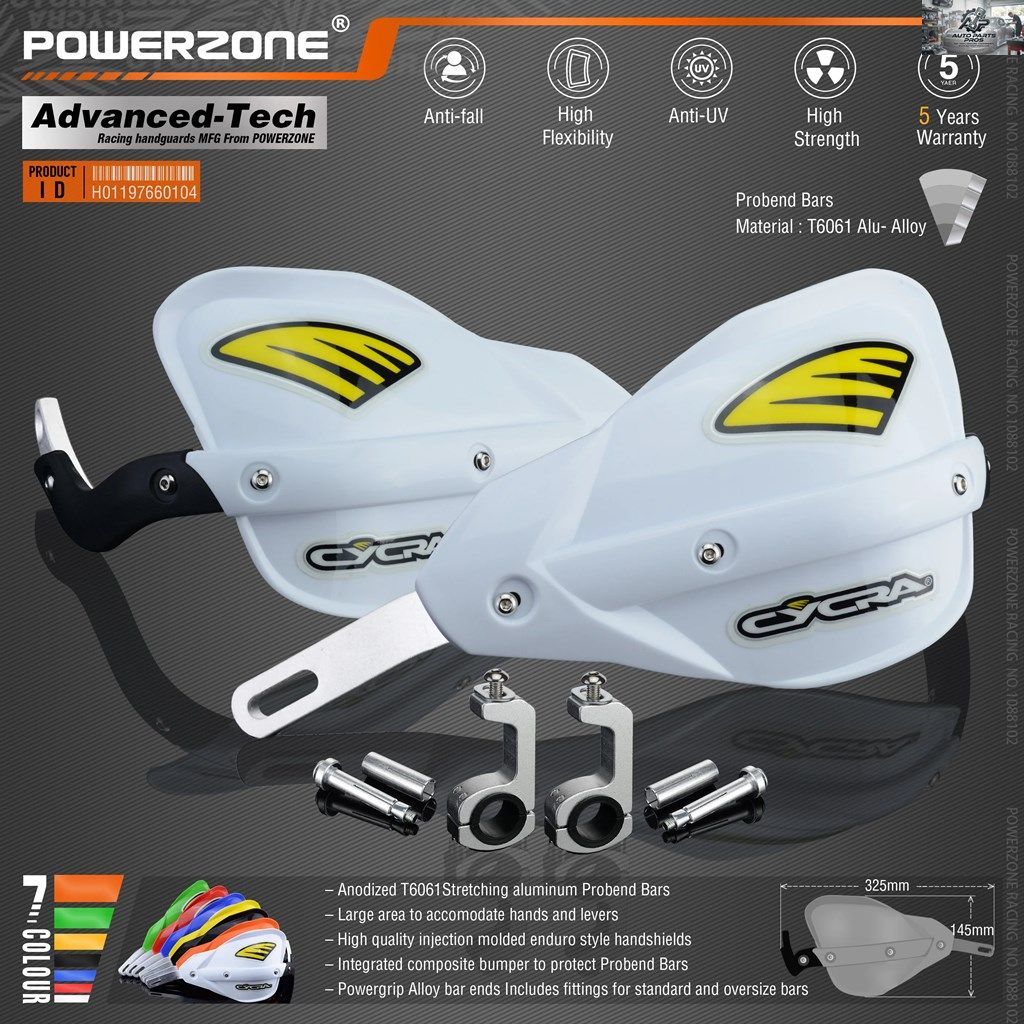 Powerzone モーターサイクル ダートバイク ATV ハンドルバー ハンドガード KTM ADV EXC エンデューロ ハスクバーナ FE TE WRF CRF YZF RMZ