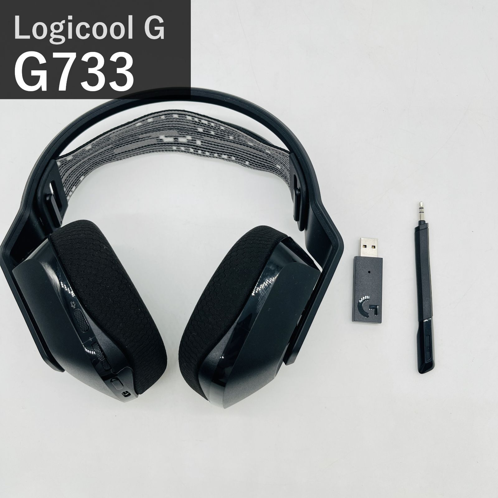 Logicool G ロジクール G733 ワイヤレス ゲーミングヘッドセット ブラック LIGHTSPEED 7.1ch マイク付き 266g 軽量 最大58時間 USBレシーバー付属 LIGHTSYNC RGB PS5 PS4 PC Windows Mac 9,086円
