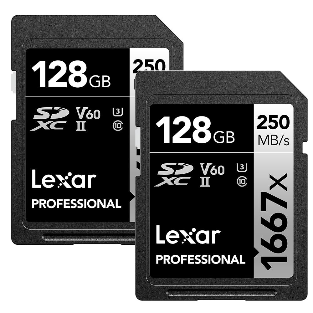 Lexar レキサープロフェッショナル1667×128GB（2パック）SDXC UHS-II / U3カード 16,436円