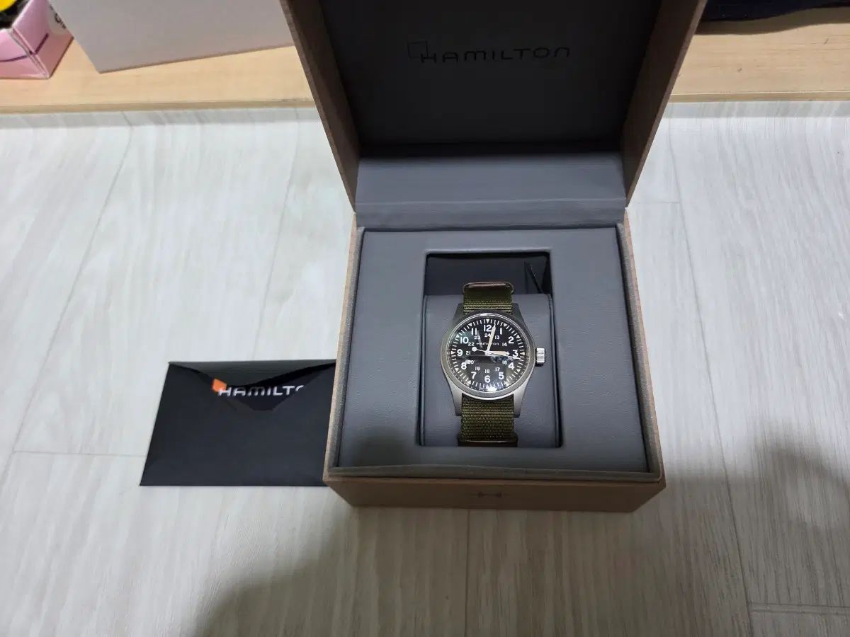 HAMILTON カーキフィールド メカニカル 38mm 黒文字盤