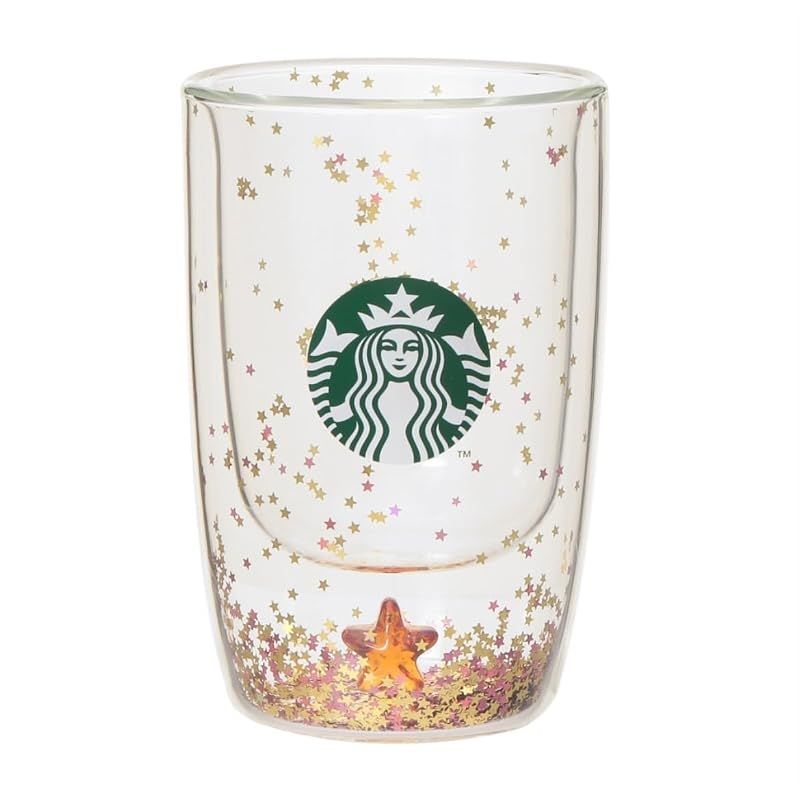 【新品】 STARBUCKS スタバ スターバックス ホリデー2025 ダブルウォール 耐熱 グラス スター 355ml 0