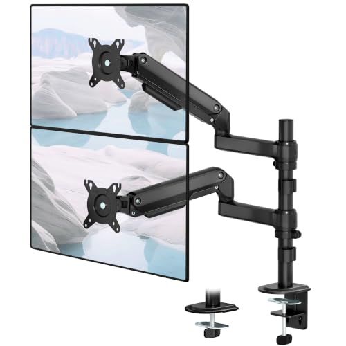 monTEK モニターアーム デュアル 13～32インチ対応 耐荷重2～9kg PCモニターアーム 2画面 ロングポール 上下 左右 多角度調節 | ディスプレイアーム 快適ワーク デュアルモニターアーム ケーブル収納 オフィス ビジネス 会 ca3f2ade
