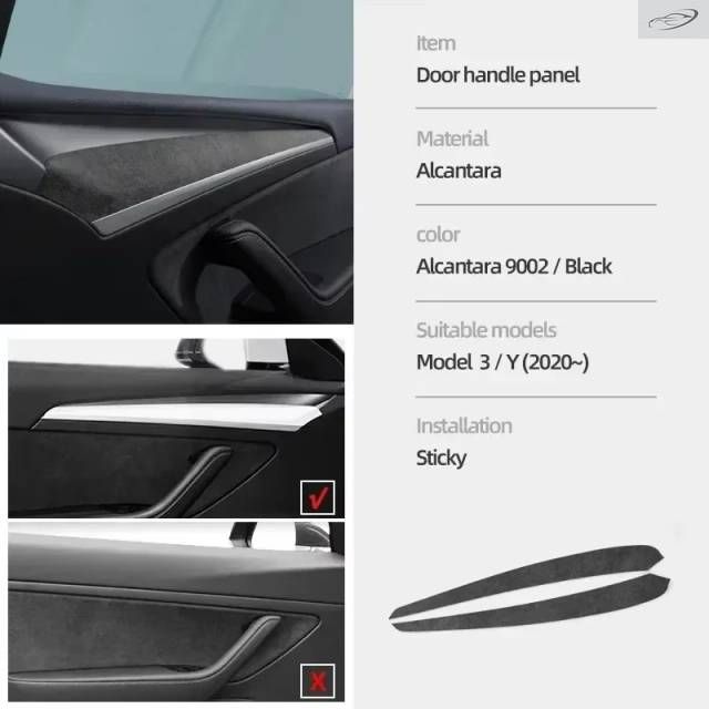 テスラ モデル3 モデルY 2019-2023用 ダッシュボード ドアハンドル パネルカバー 装飾ラップ キャップ プロテクター パッド インナーアクセサリー