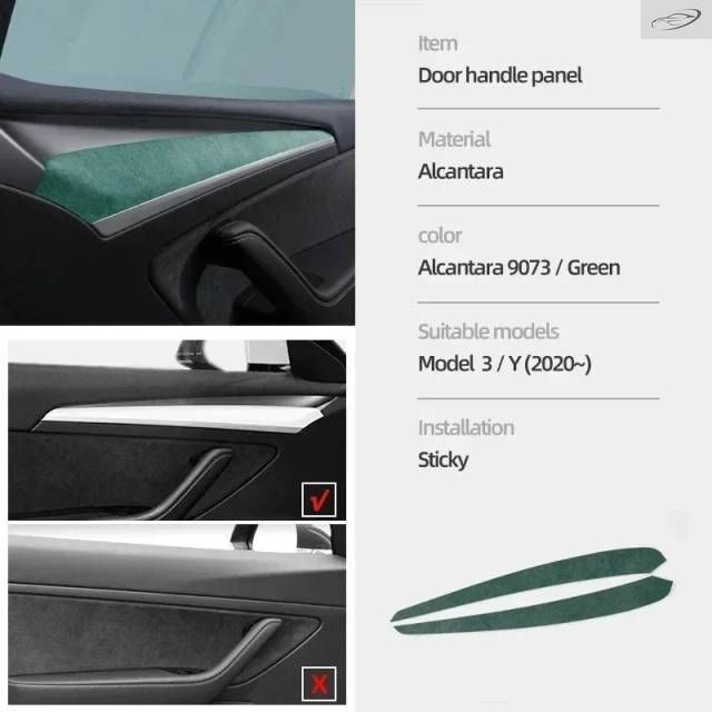 テスラ モデル3 モデルY 2019-2023用 ダッシュボード ドアハンドル パネルカバー 装飾ラップ キャップ プロテクター パッド インナーアクセサリー