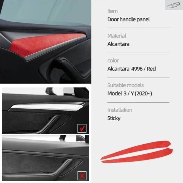 テスラ モデル3 モデルY 2019-2023用 ダッシュボード ドアハンドル パネルカバー 装飾ラップ キャップ プロテクター パッド インナーアクセサリー