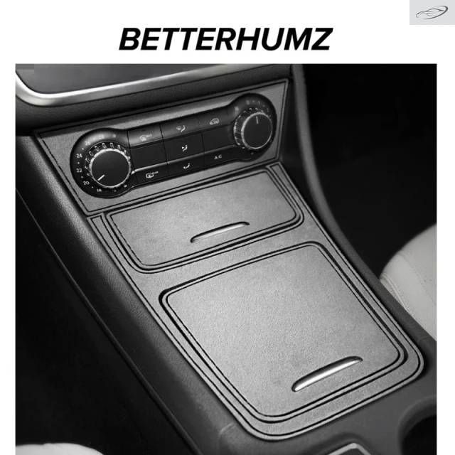 メルセベンツ W176 W177 CLA GLA Aクラス用センターコンソールCDパネルカバーステッカーカンターラ製トリムアクセサリー