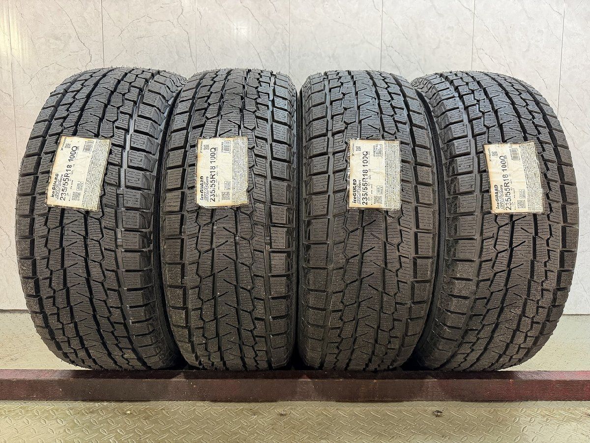 【新品】YOKOHAMA ice GUARD G075 235/55R18 100Q 18インチ スタッドレス 4本 22年製 ハリアー レクサスNX VW/ティグアン等　(MTI128) 40,560円