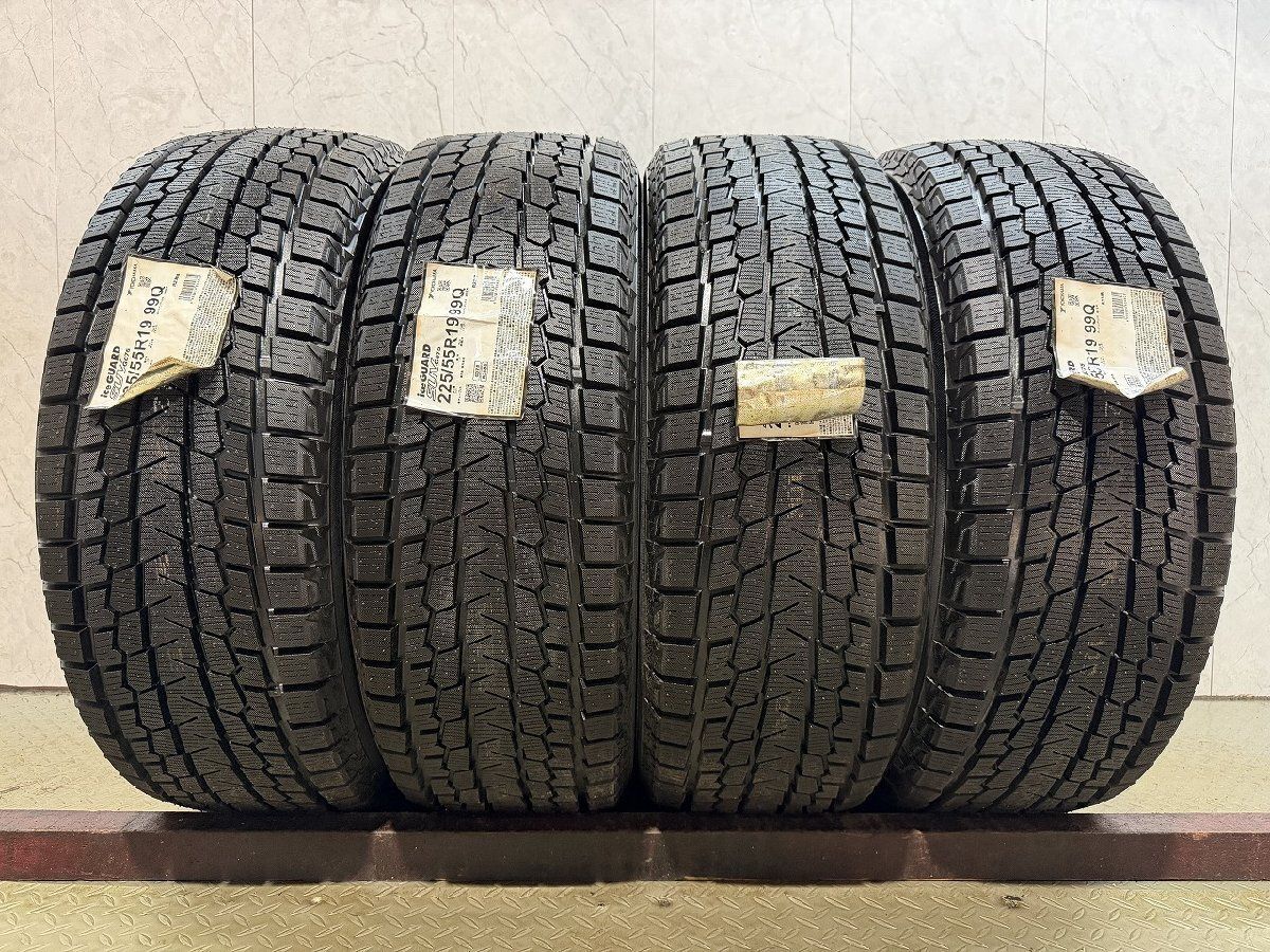 【新品】YOKOHAMA ice GUARD G075 225/55R19 99Q 19インチ スタッドレス 4本 22年製 エクストレイル CX-5/CX-8 80ハリアー等　(MTE167)