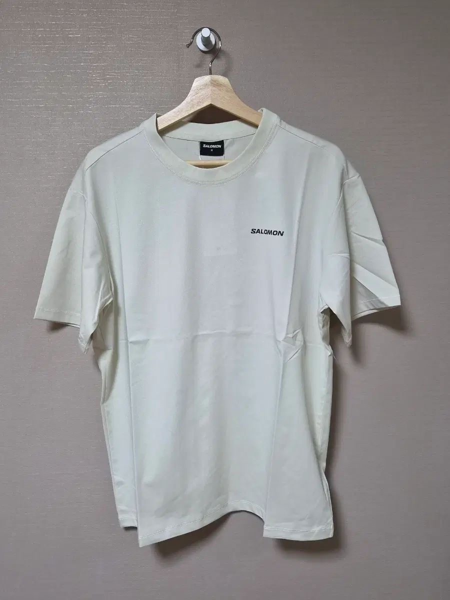 サロモンSALOMON 半袖Tシャツ アイボリー Ivory XXL