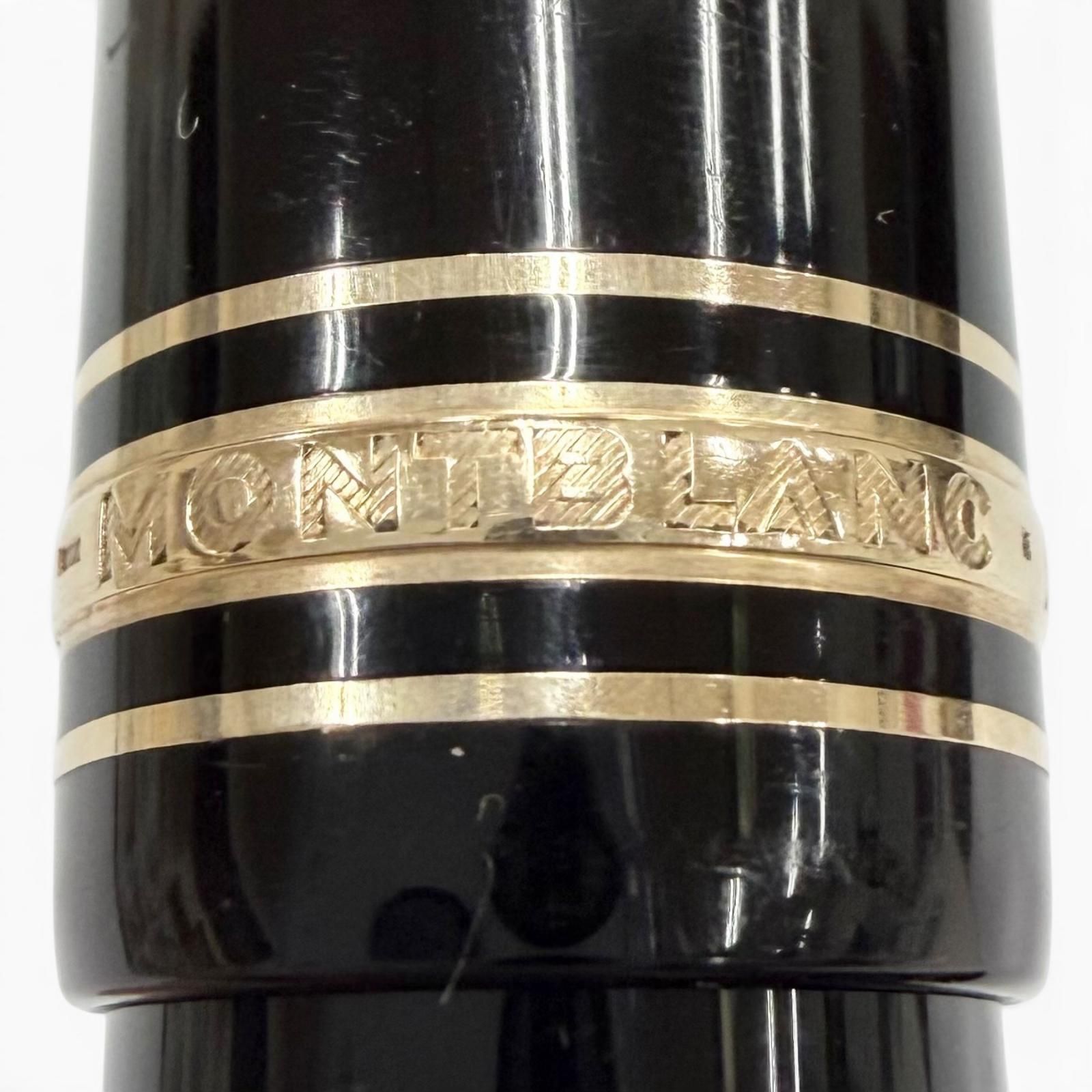 良品▼MONTBLANC モンブラン マイスターシュテュック 149 ペン先18K Fニブ ホワイトスター 万年筆 ブラック ゴールド ドイツ製 メンズ
