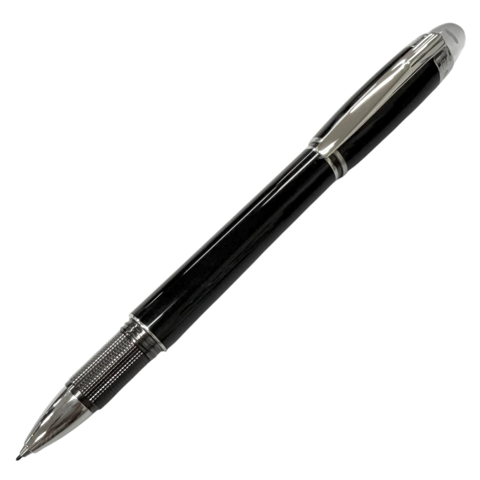 極美品□MONTBLANC モンブラン スターウォーカー ホワイトスター キャップ式 ファインライナー サインペン ブラック シルバー ドイツ製