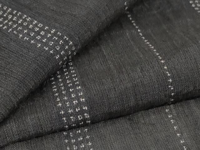 平和屋着物＊夏物　本場小千谷ちぢみ　間道　反端付き　麻　逸品　AABL0828jd 24,674円