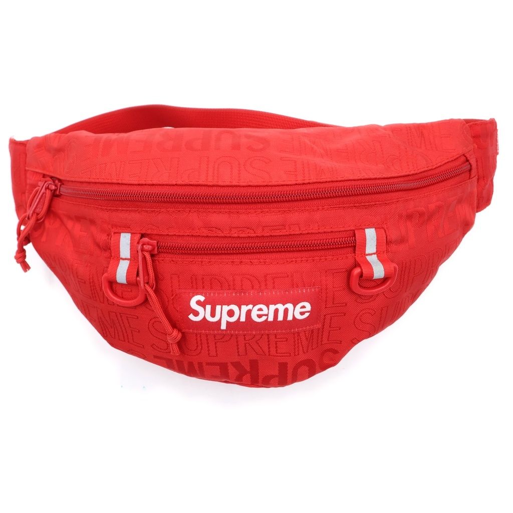SUPREME (シュプリーム) 19SS Waist Bag ボックスロゴ ロゴ総柄 ウエストバッグ ショルダーバッグ レッド 8,633円