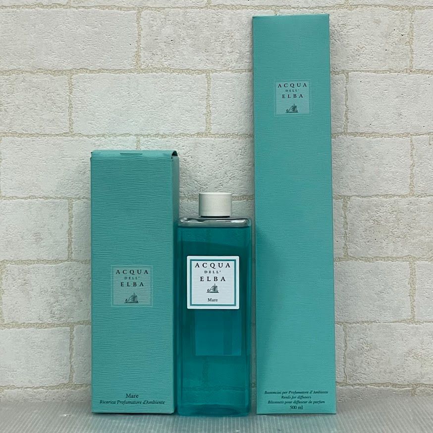 【M 1450-9】ルームフレグランス ACQUA DELL'ELBA (アクア デル エルバ) リードディフューザー リフィル マーレ 500ml 8032758530647