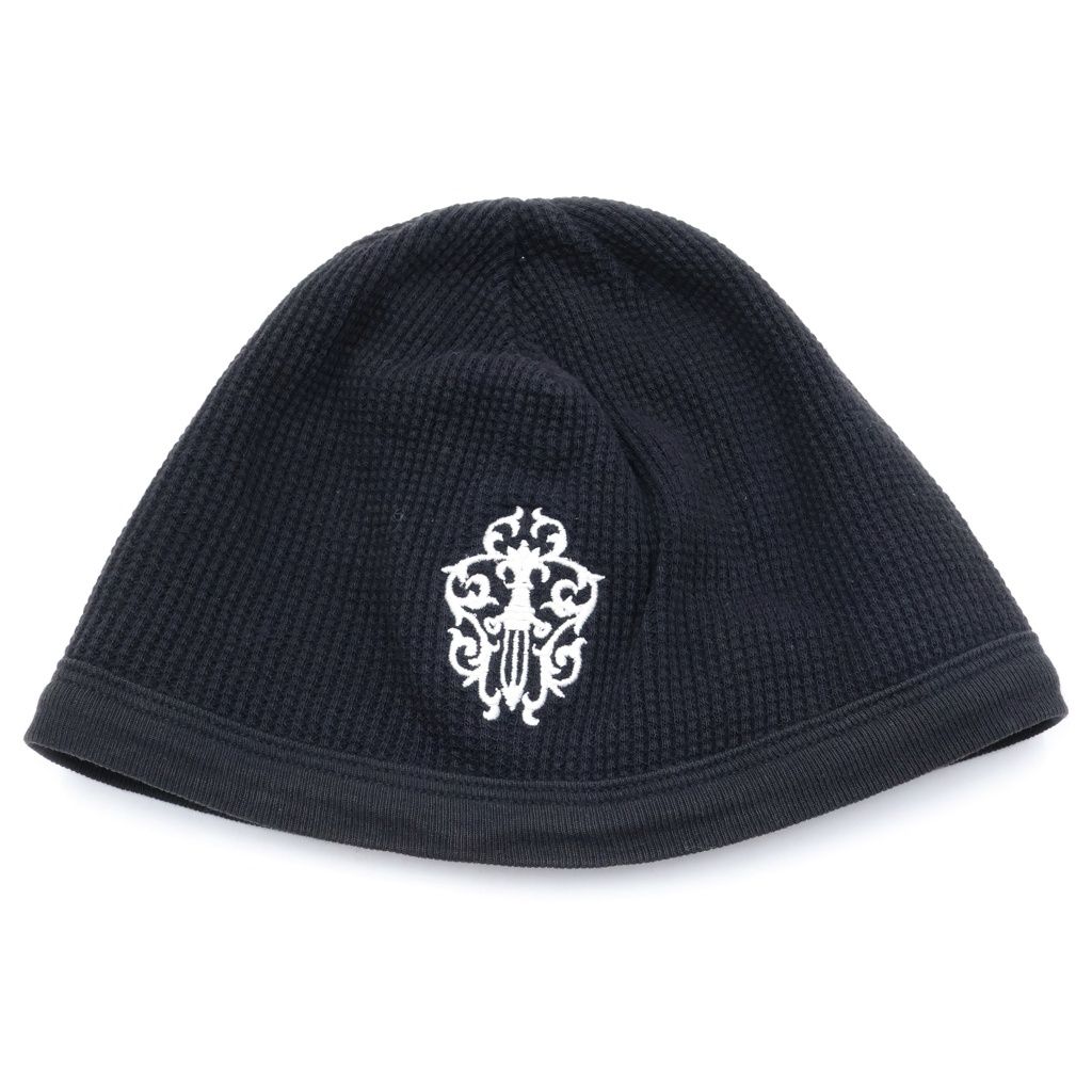 CHROME HEARTS (クロムハーツ) THERMAL BEANIE ヴァインダガー刺繍 サーマルビーニー キャップ ブラック