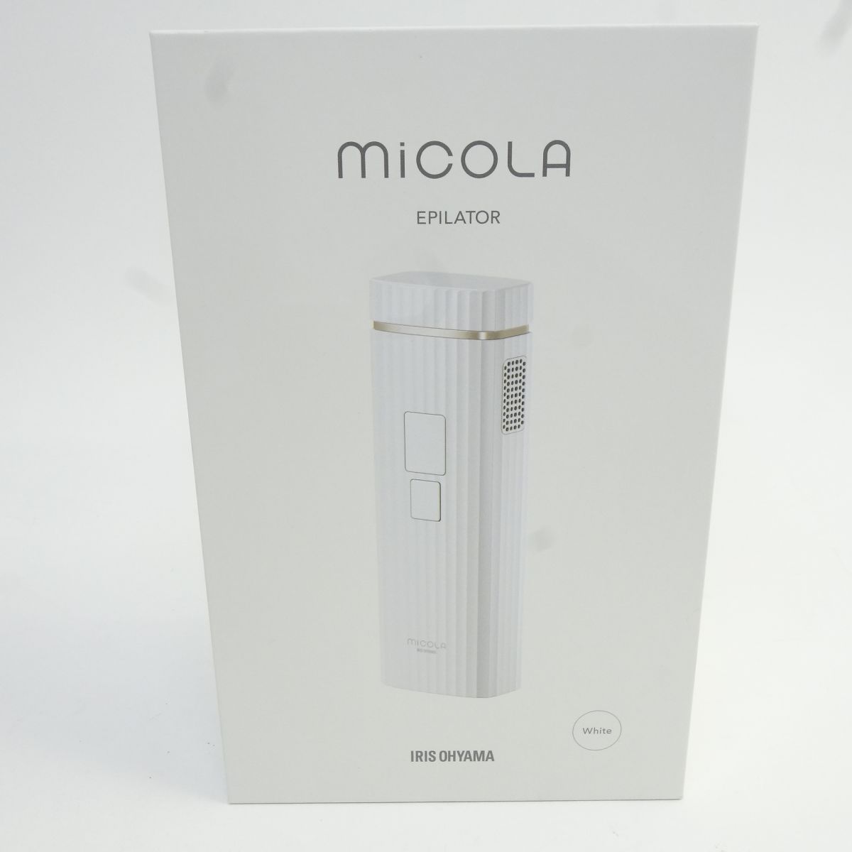 【未使用】アイリスオーヤマ MiCOLA ミコラ 光美容器 脱毛器 LB-M101-W ホワイト 21,000円