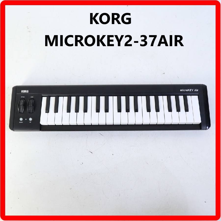 KORG コルグ MICROKEY2-37AIR 37鍵ミニMIDIキーボード 本体のみ 乾電池駆動 ベストセラーとなったmicroKEYの機能に従来のUSB接続に加えて、Bluetooth MIDIによるワイヤレス接続を実現した上位モデル 495v05