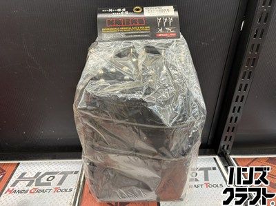 ■【未使用】KNICKS ニックス KB301SPDX 腰袋 黒色 総グローブ革３段【ハンズクラフト宮崎新名爪店】