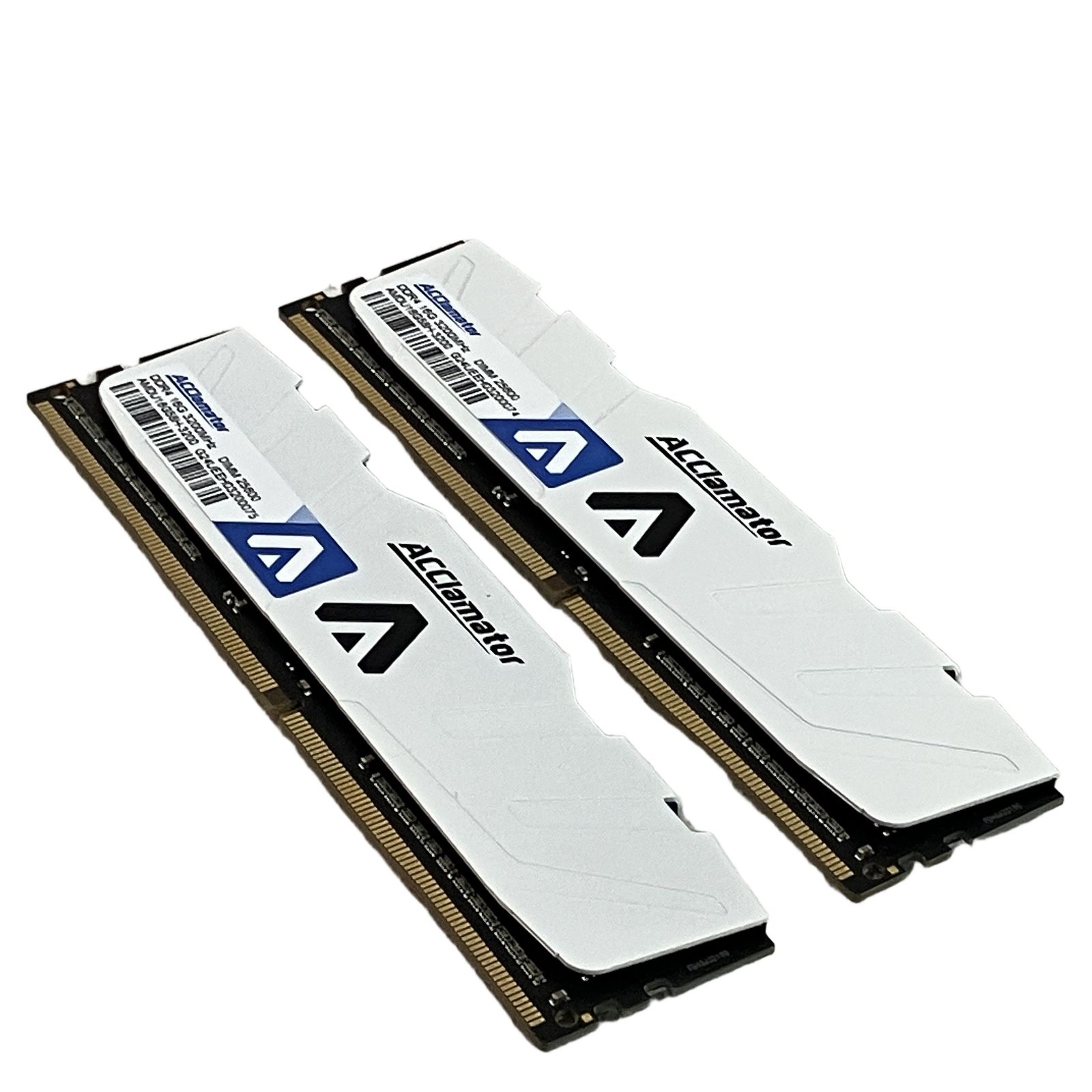 ACClamator DDR4 16GBx2枚組 3200MHz DIMM 25600 AMDU16G58H-3200 メモリ PCパーツ ジャンク C11613188