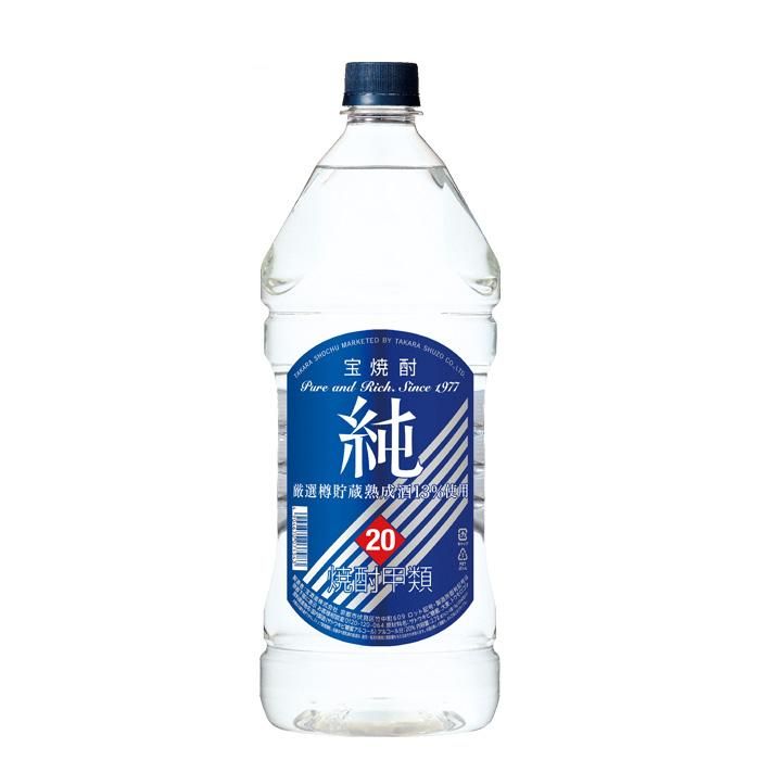 焼酎 甲類焼酎 20度 純ペットボトル（宝） 2.7L 2700ml 4本 宝酒造 ギフト 7,110円