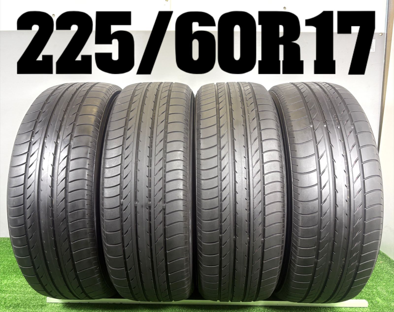 送料無料★225/60R17 ヨコハマ E70 2021年製 4本 夏 タイヤ ノーマル 中古 TB1414